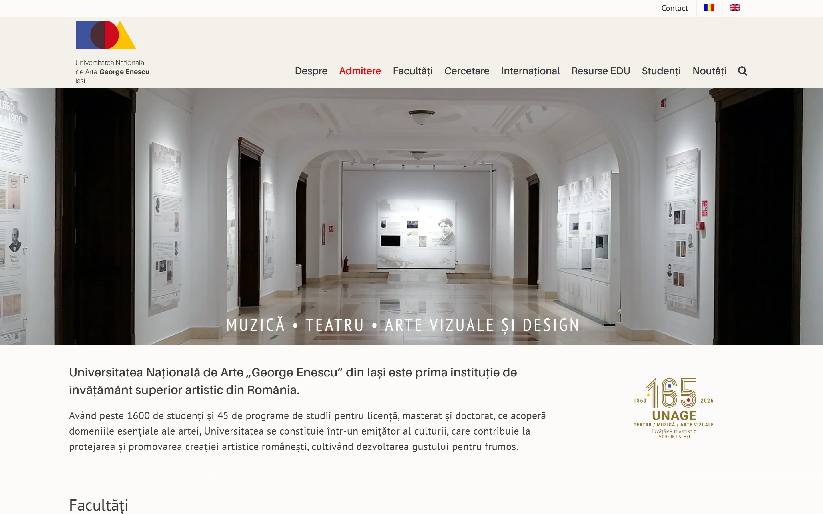 Site-ul arteiasi.ro, realizat de Creativ Design