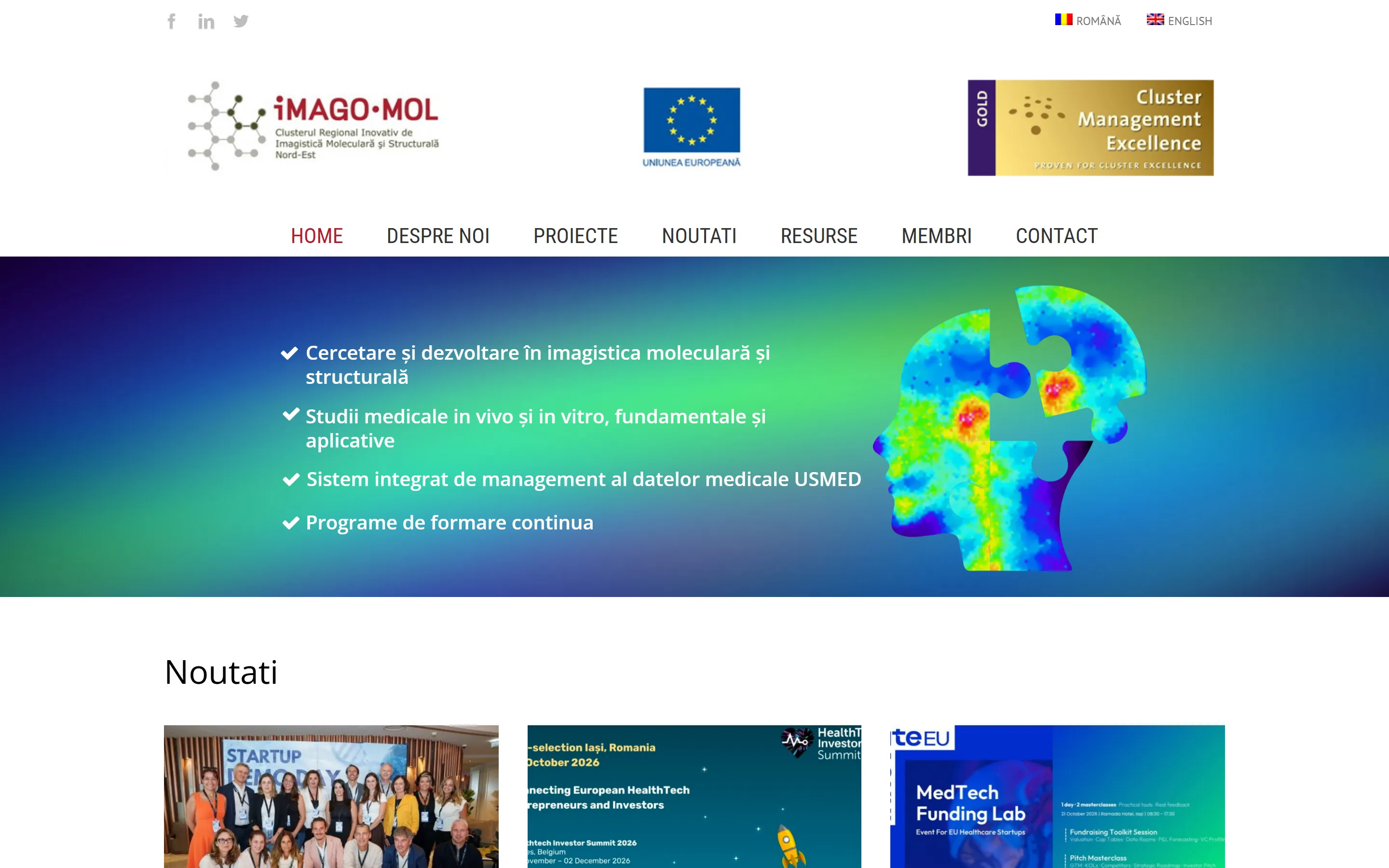 Site-ul imago-mol.ro, realizat de Creativ Design
