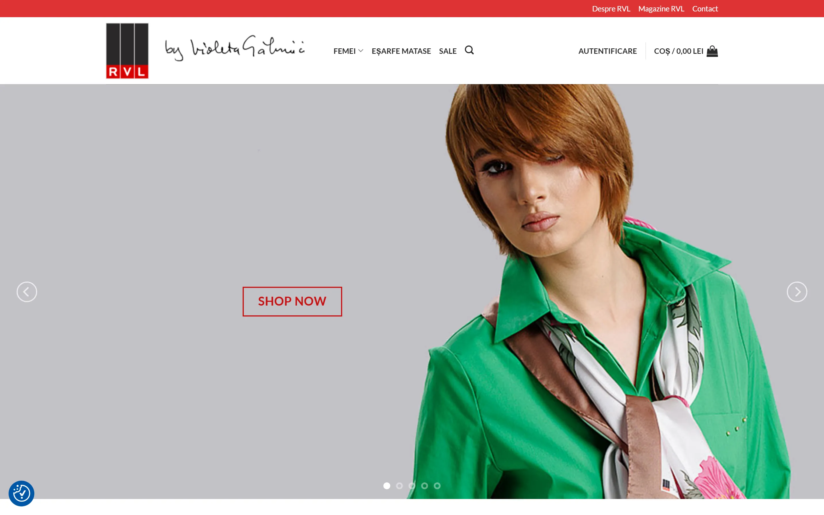 Site-ul rvlshop.ro, realizat de Creativ Design