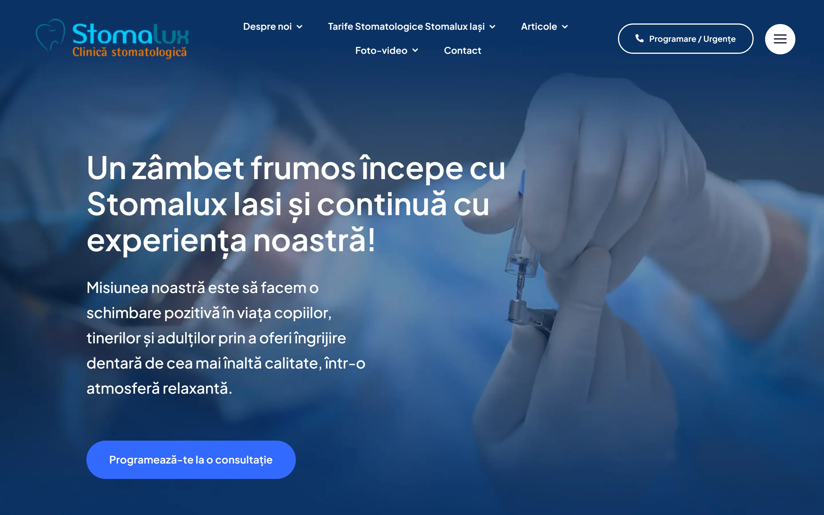 Site-ul stomalux.ro, realizat de Creativ Design